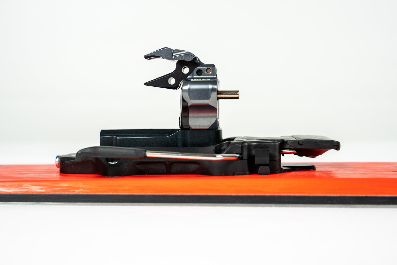 Hagan Core 12 Pro Alpine Ski Touring Freeride Binding, Bindings - Hagan Ski Mountaineering Alpine Ski Touring Backcountry Gear heel piece side view